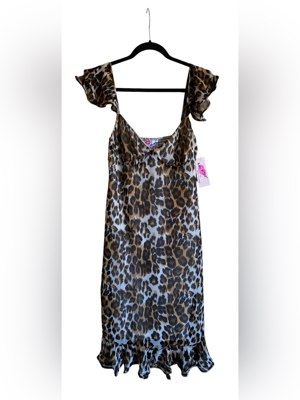 Women’s BETSEY JOHNSON Leopard Print Dress size Small NWT